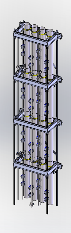 vertical module assembly